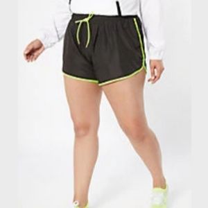 Rue21 NWT Black Neon Contrast Athletic Shorts